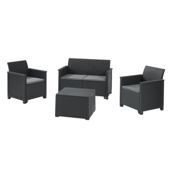 Keter baštenski set Elodie 2 seater sa box stolom grafit CU 253948